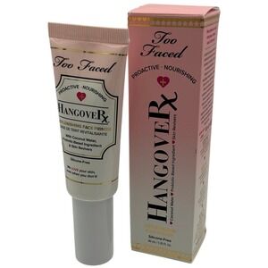 Too Faced Hangover Face Primer Womens 1.35oz Pink New Silicone-Free Hydrating